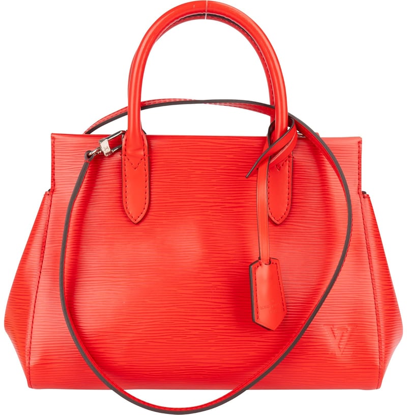 Louis Vuitton Red Epi Leather Marly MM Handbag