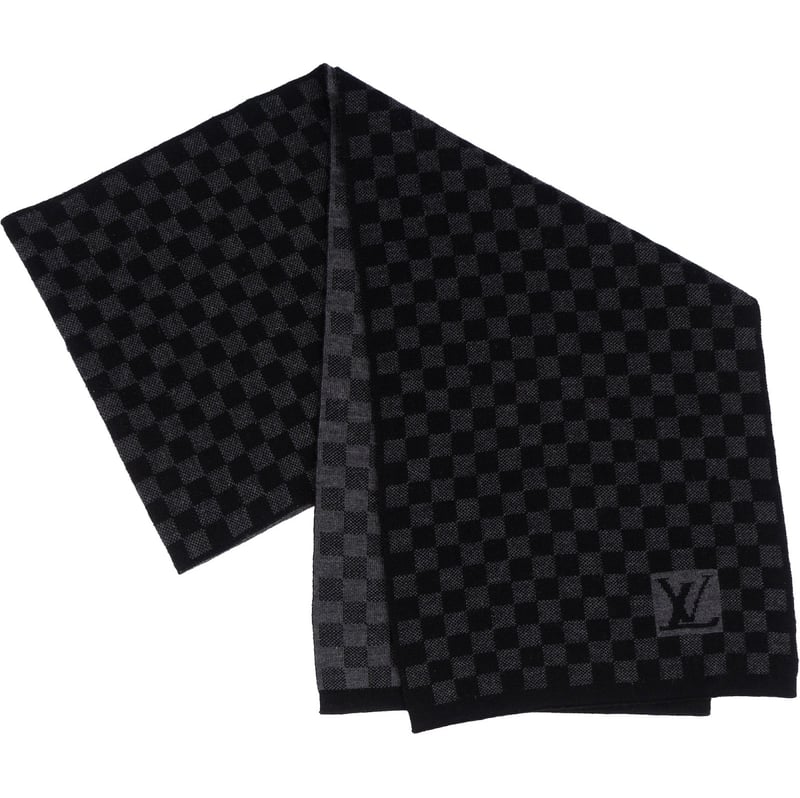 Louis Vuitton Wool Monogram Damier Schal Scarf