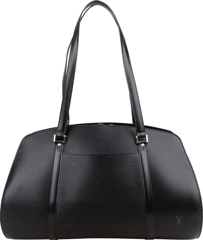 Louis Vuitton Noir Epi Leather Solferino GM Weekender Shoulder Bag
