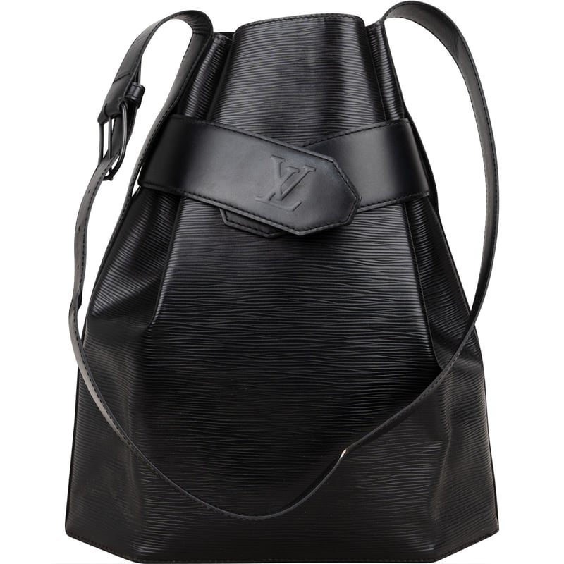 Louis Vuitton Noir Epi Leather Sac D'epaule GM Shoulder Bag