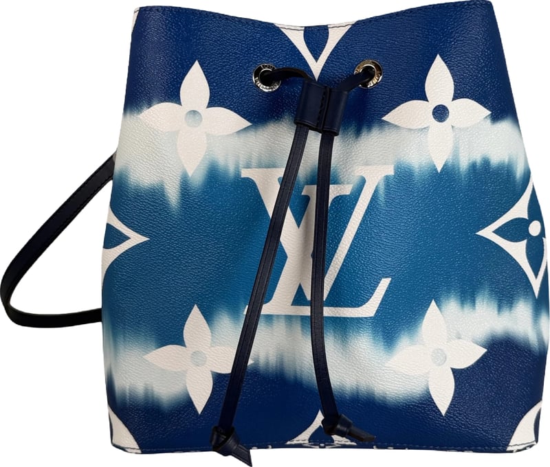 Louis Vuitton NéoNoé MM Escale Monogram Giant Blue White Silver