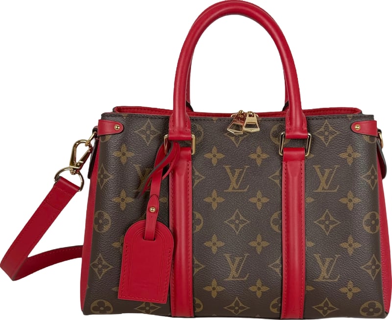 Louis Vuitton Soufflot BB Monogram Canvas Coquelicot Red Gold