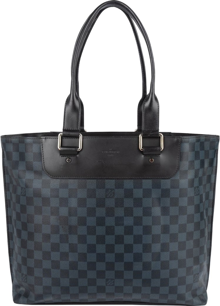 Louis Vuitton Monogram Damier Cobalt Cabas Voyage Shoulder Bag