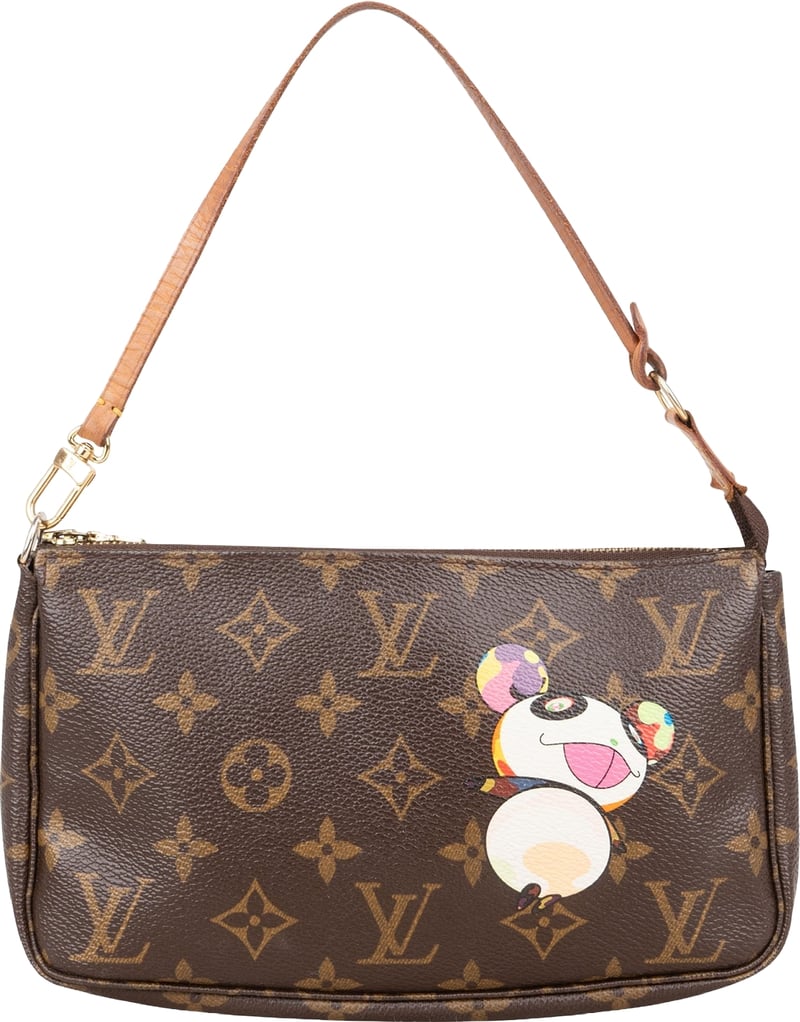 Louis Vuitton Monogram Canvas Limited Edition Takashi Murakami Panda Pochette Accessoires Handbag