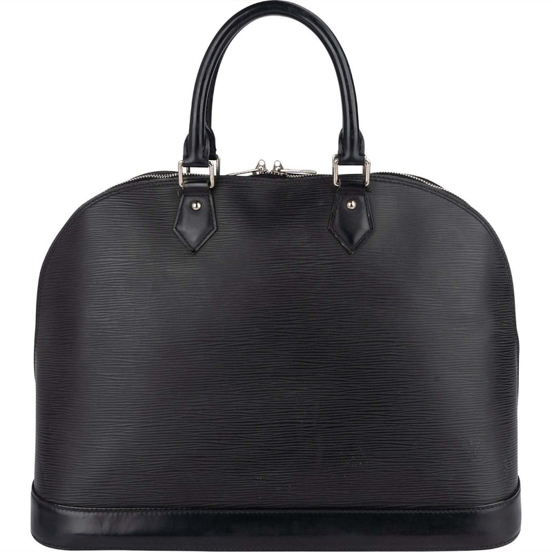 Louis Vuitton Noir Epi Leather Alma GM Handbag
