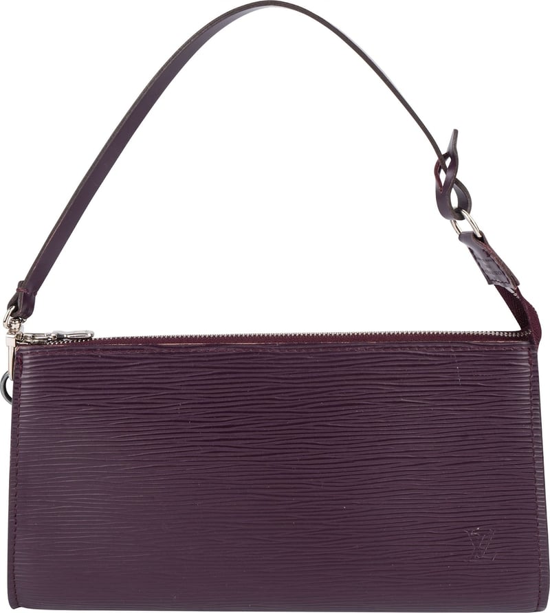 Louis Vuitton Purple Epi Leather Pochette Accessoires Handbag