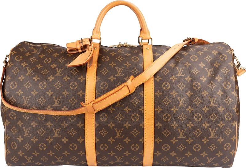 Louis Vuitton Monogram Canvas Keepall 60 Bandoulière Travel Bag