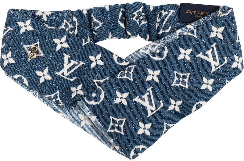 Louis Vuitton Denim Monogram Headband Hair Accessory M77470
