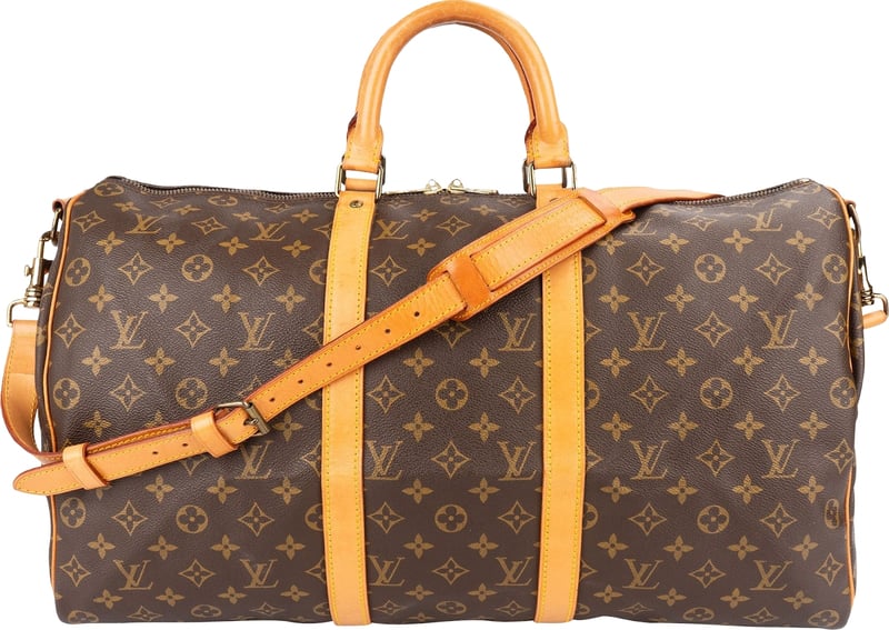 Louis Vuitton Monogram Canvas Keepall 50 Bandoulière Travel Bag