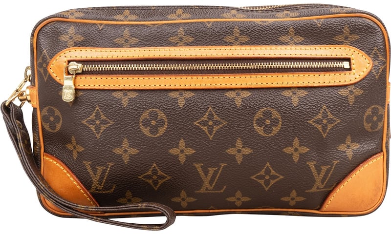 Louis Vuitton Canvas Monogram Marly Dragonne Clutch