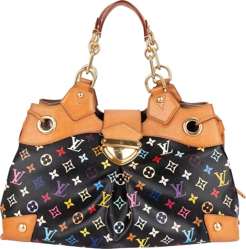 Louis Vuitton Canvas Monogram Murakami Multicolor Ursula GM Handbag
