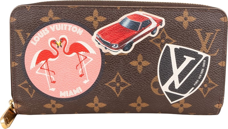 Louis Vuitton Monogram Canvas Illustre World Tour Race Zippy Wallet