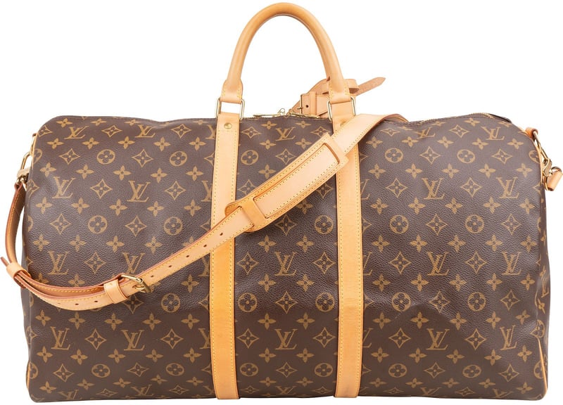 Louis Vuitton Monogram Canvas Keepall 55 Bandoulière Travel Bag