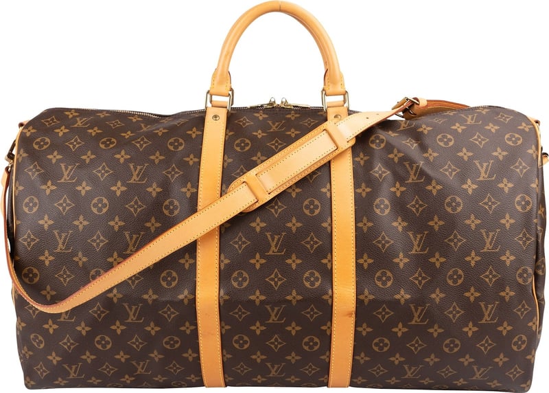 Louis Vuitton Monogram Canvas Keepall 60 Bandoulière Travel Bag