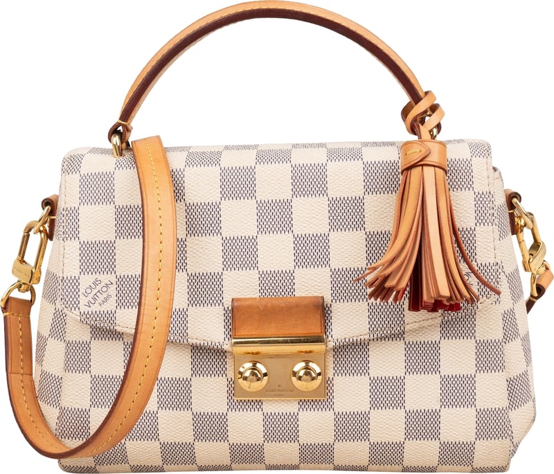 Louis Vuitton Monogram Damier Azur Croisette Handbag