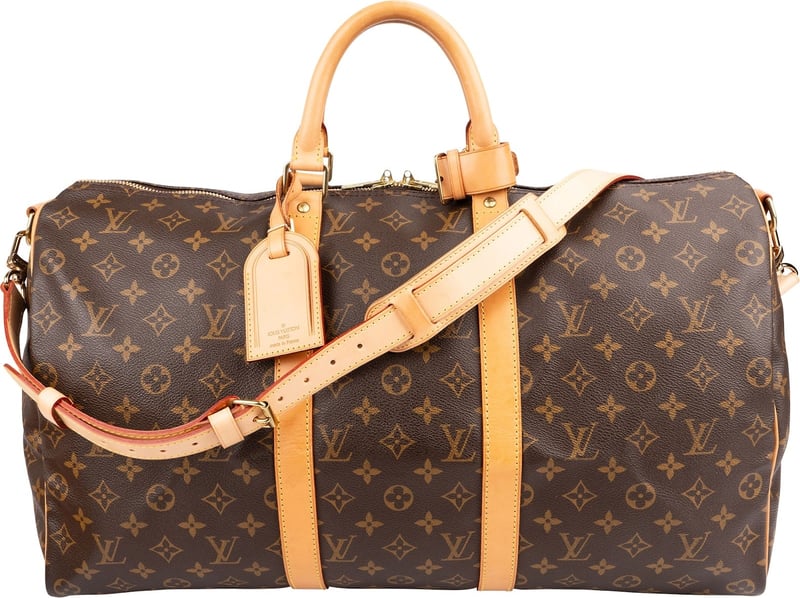 Louis Vuitton Monogram Canvas Keepall 50 Bandoulière Travel Bag