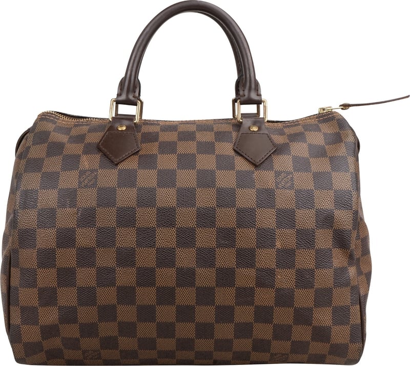 Louis Vuitton Monogram Damier Ebene Canvas Speedy 30 Handbag