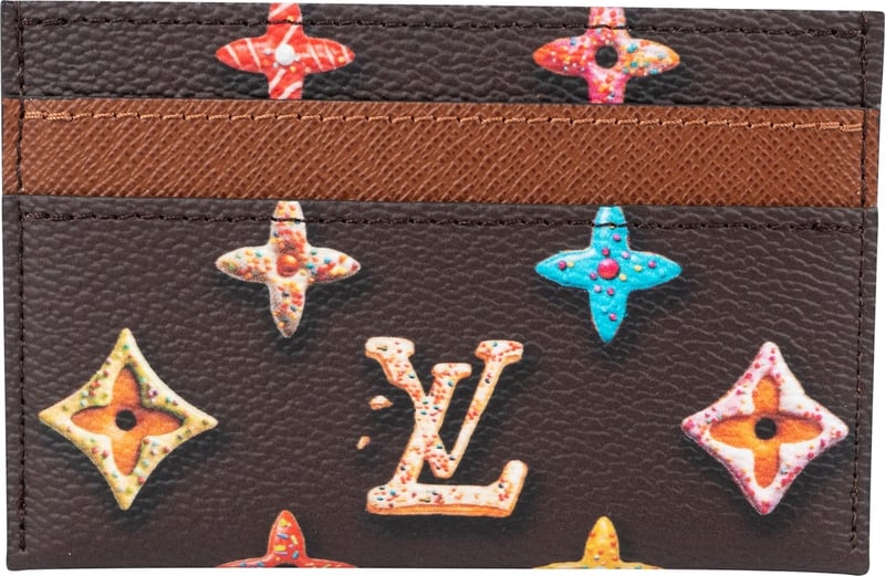 Louis Vuitton Monogram Chocolate Donut Double Card Holder Wallet