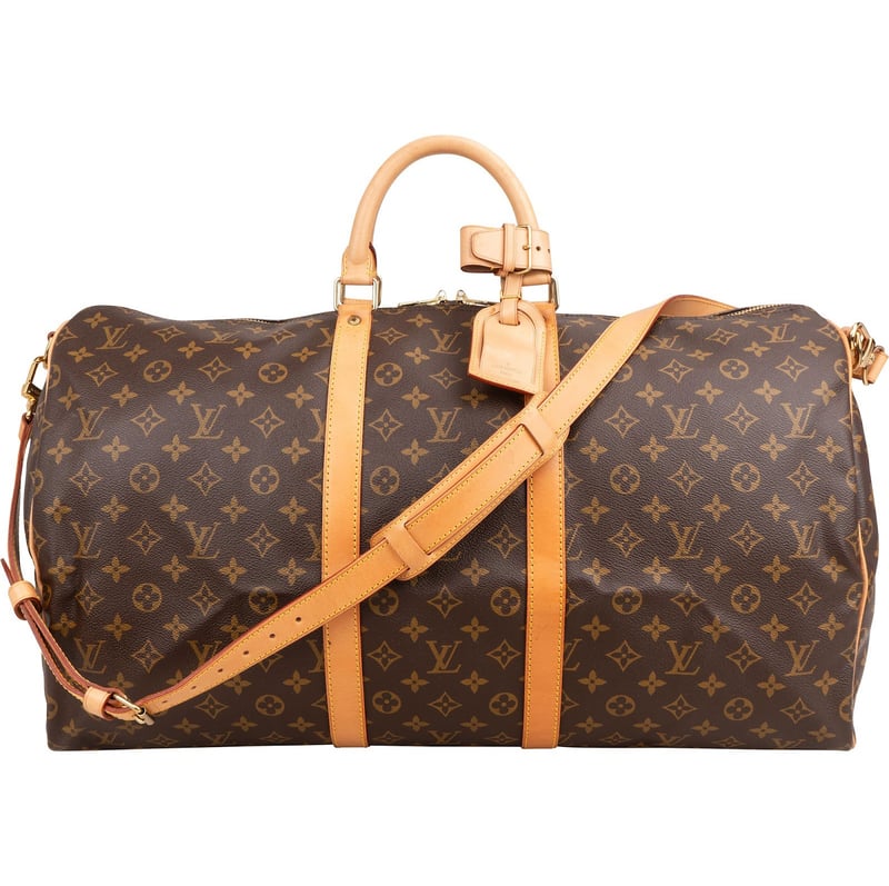 Louis Vuitton Monogram Canvas Keepall 55 Bandoulière Travel Bag