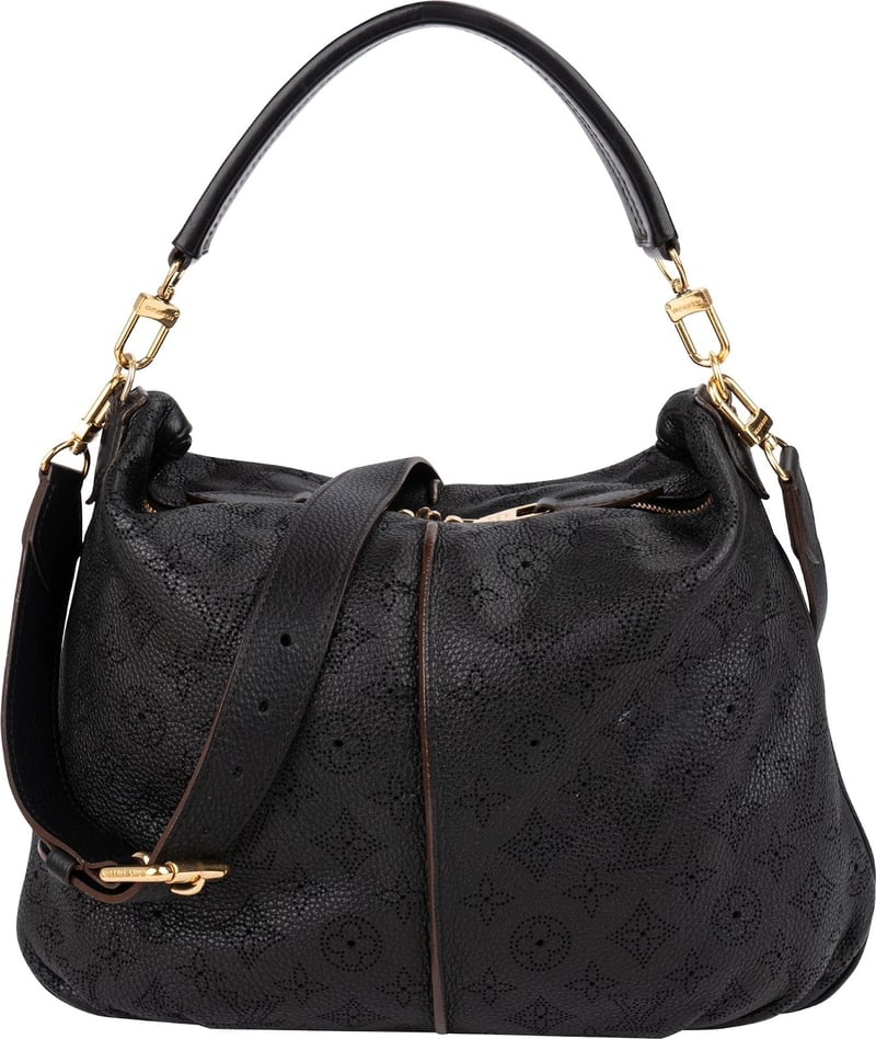 Louis Vuitton Monogram Mahina Leather Selene MM Shoulder Bag
