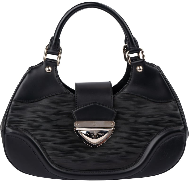 Louis Vuitton Noir Epi Leather Montaigne BB Handbag