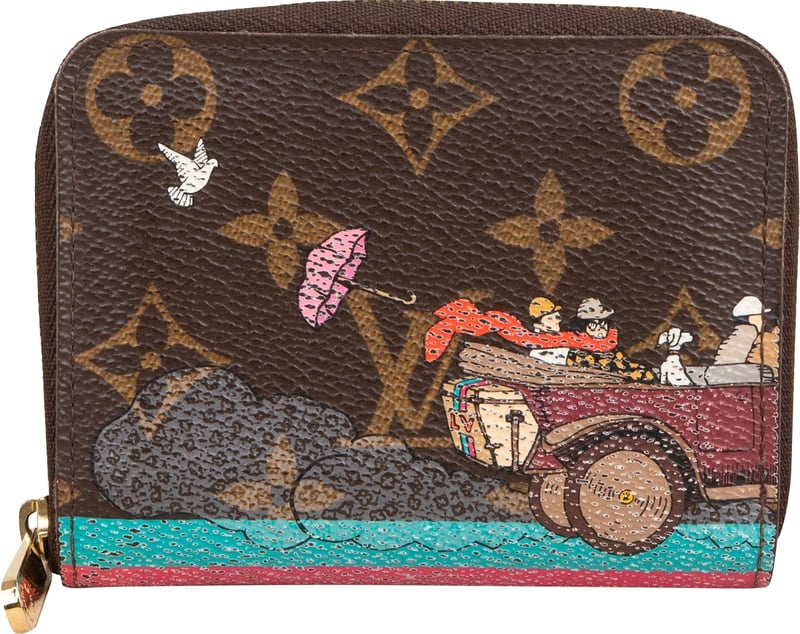 Louis Vuitton Monogram Illustré Transatlantic Zippy Coin Purse Wallet