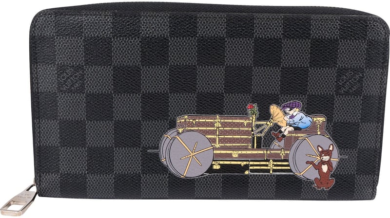 Louis Vuitton Damier Graphite Ilustre Race Car Zippy Organizer Wallet