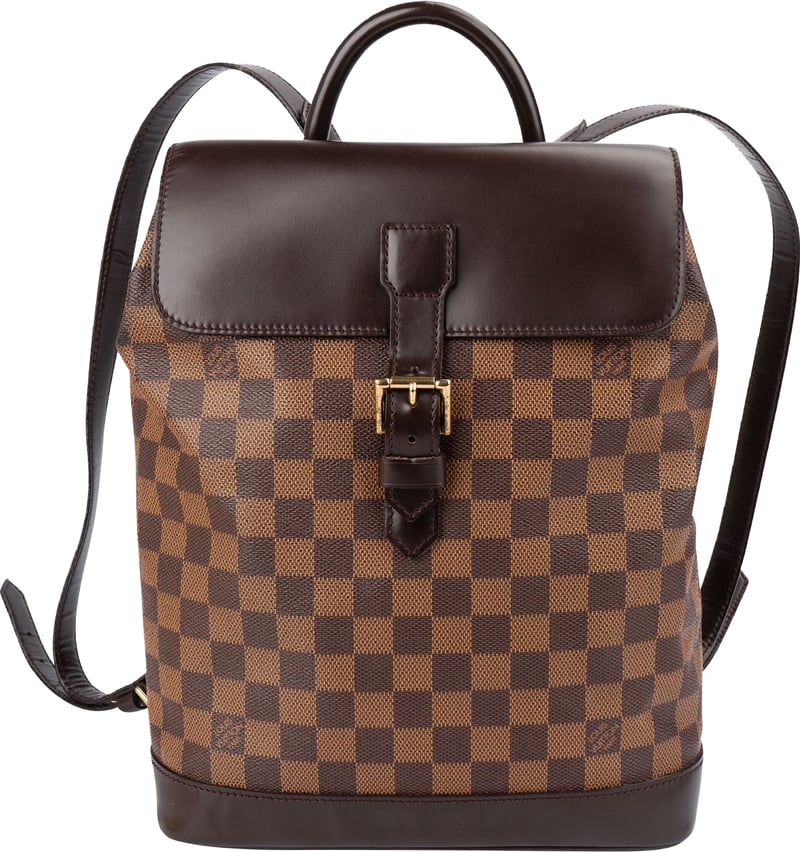 Louis Vuitton Monogram Damier Ebene Canvas Soho Centenaire Backpack