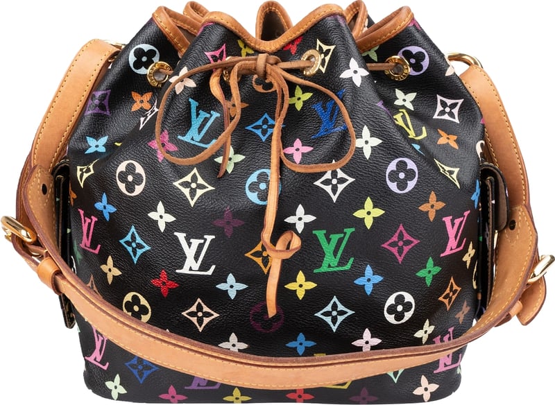 Louis Vuitton Monogram Murakami Multicolor Sac Noé Petit Shoulder Bag