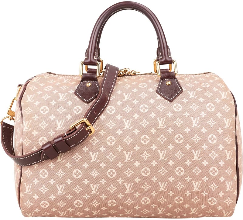 Louis Vuitton Monogram Mini Lin Speedy 30 Bandoulière Handbag