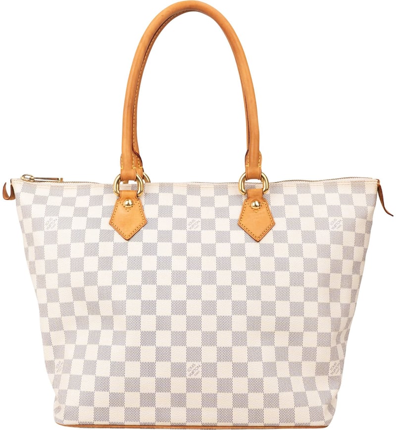 Louis Vuitton Monogram Damier Azur Canvas Saleya MM Shoulder Bag