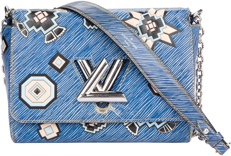 Louis Vuitton Blue Epi Leather Twist Aztec Shoulder Bag