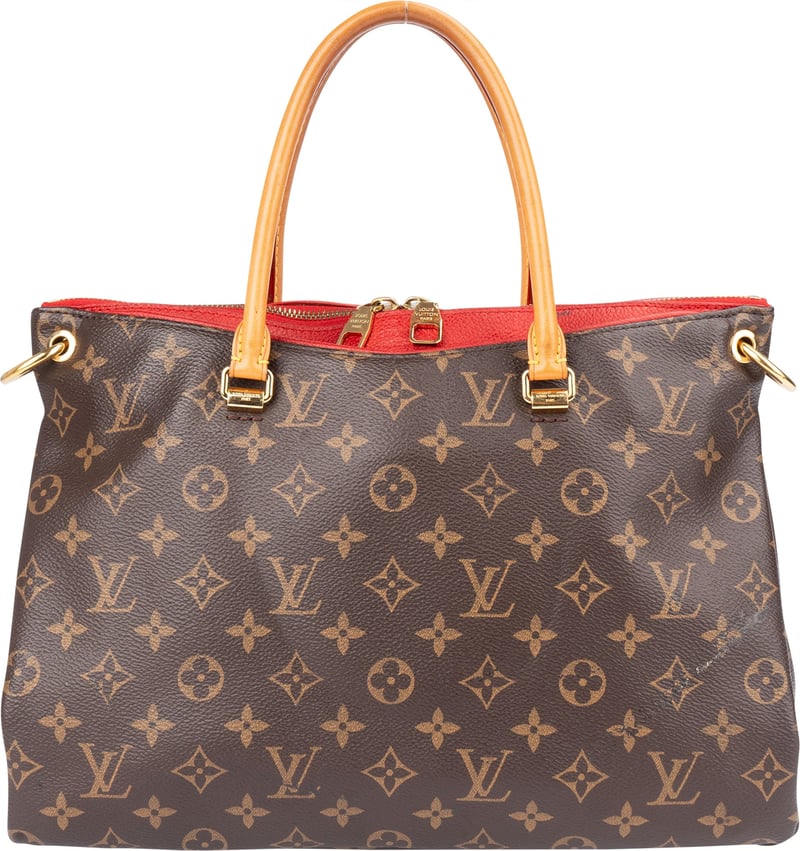 Louis Vuitton Canvas Monogram Pallas MM Handbag
