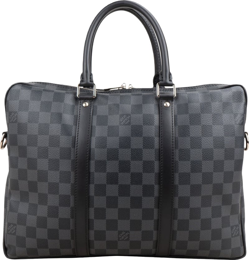 Louis Vuitton Monogram Damier Graphite Porte-Documents Voyage Handbag