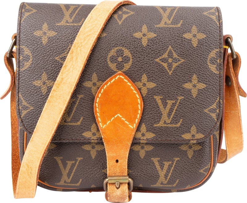 Louis Vuitton Canvas Monogram Cartouchiere PM Crossbody Bag
