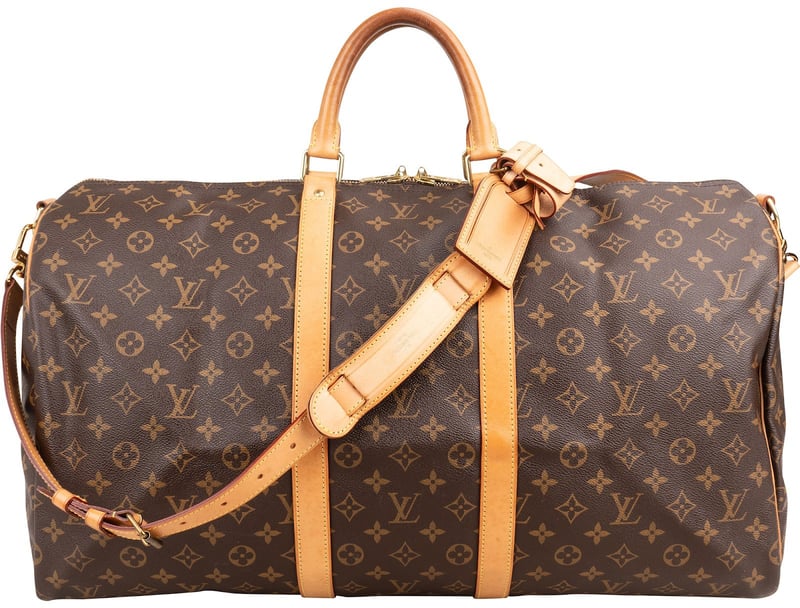Louis Vuitton Monogram Canvas Keepall 55 Bandoulière Travel Bag
