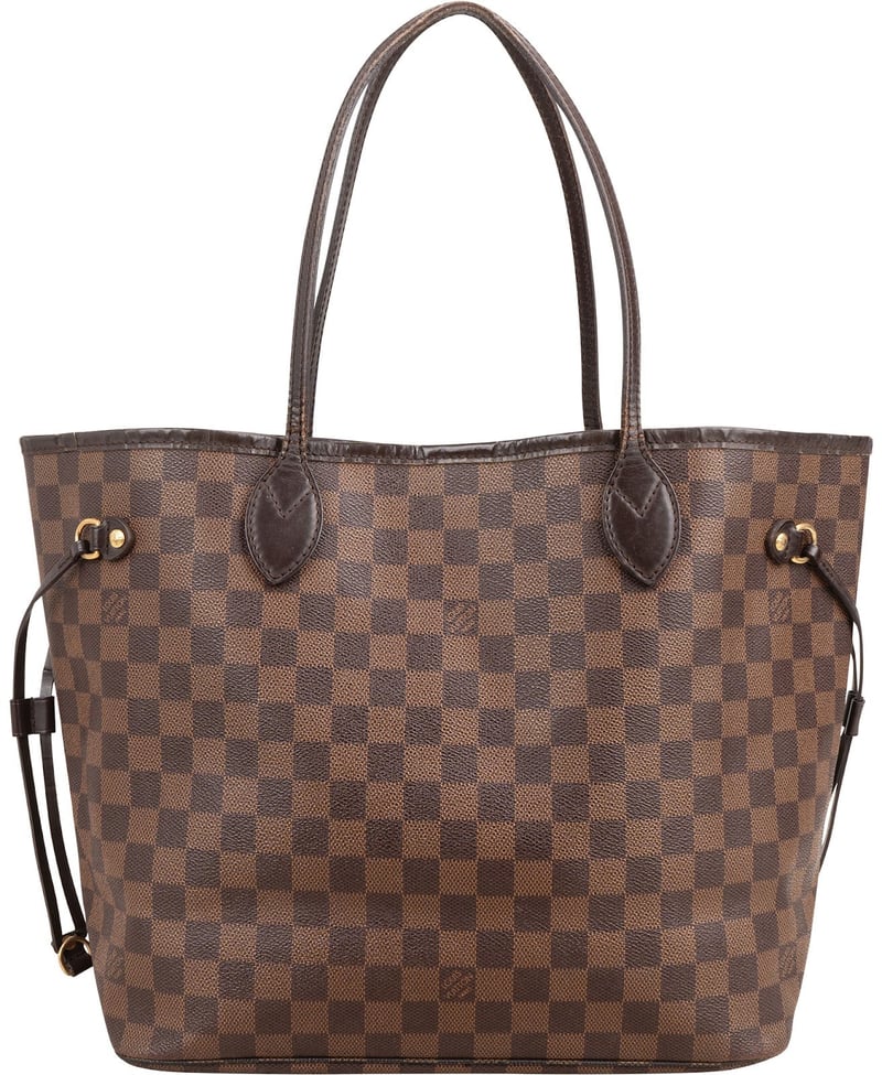 Louis Vuitton Monogram Damier Ebene Canvas Neverfull MM Shoulder Bag