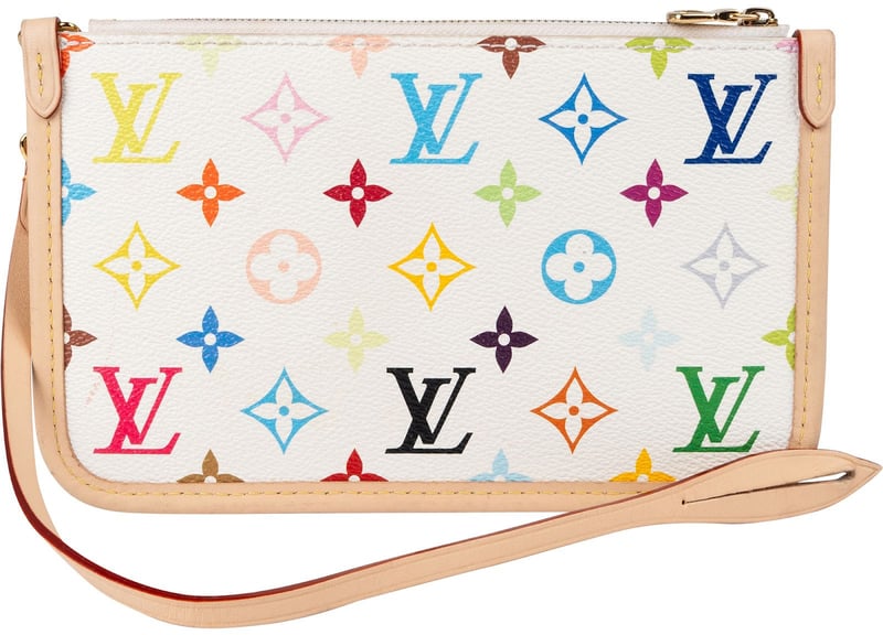 Louis Vuitton Monogram Murakami Multicolor Canvas Neverfull & Noe PM Pochette Accessoires Pouch