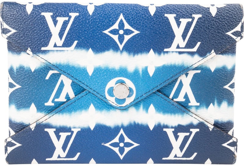 Louis Vuitton Limited Escale Tie-Dye Giant Monogram Small Pochette Kirigami Pouch