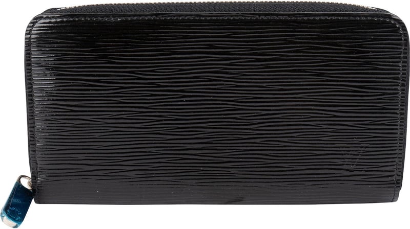 Louis Vuitton Noir Epi Electric Leather Zippy Wallet