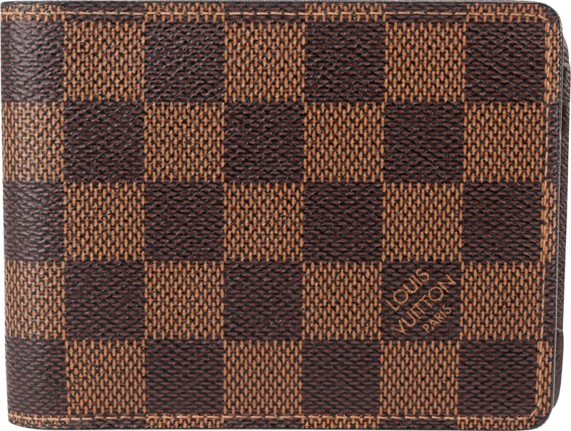 Louis Vuitton Monogram Damier Ebene Slender Card Holder Wallet
