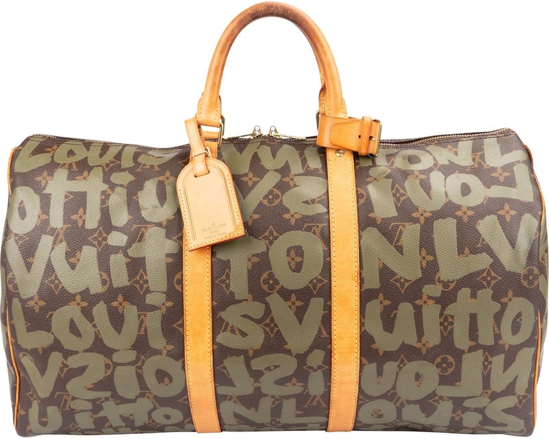 Louis Vuitton Limited Monogram Graffiti Canvas Keepall 50 Travel Bag