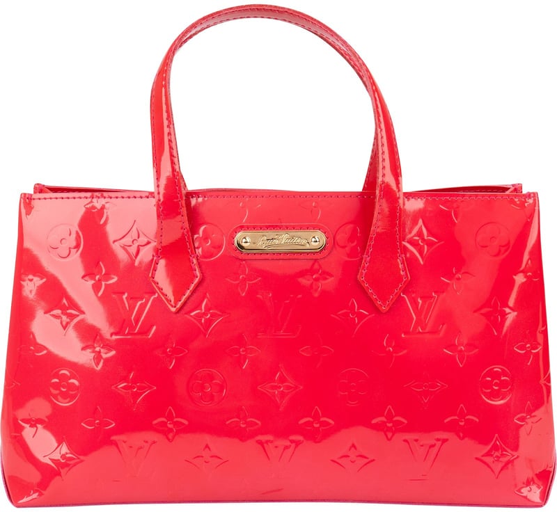Louis Vuitton Pink Monogram Vernis Leather Wilshire PM Handbag