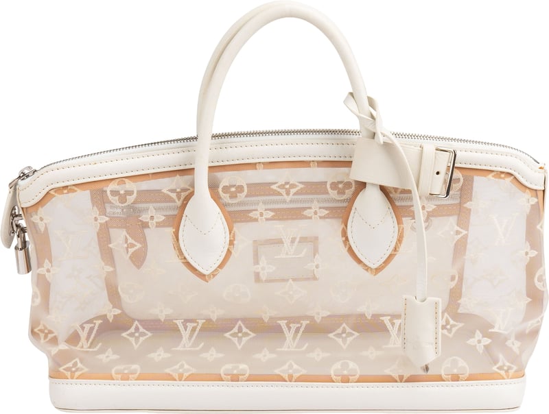 Louis Vuitton Limited Monogram Transparance Voile Lockit Mesh East-West Handbag