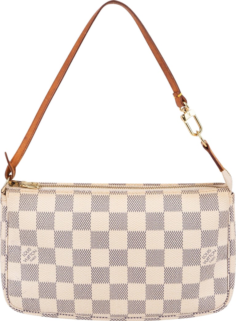 Louis Vuitton Monogram Damier Azur Canvas Pochette Accessoires Handbag