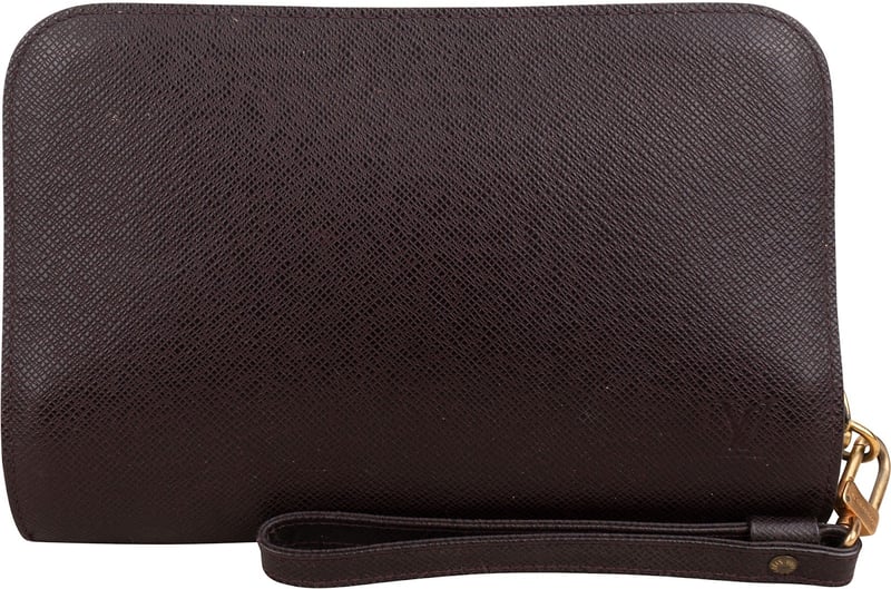 Louis Vuitton Taiga Leather Pochette Baikal Handbag