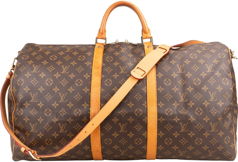 Louis Vuitton Monogram Canvas Keepall 60 Bandoulière Travel Bag