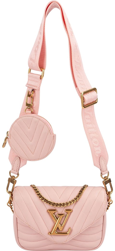 Louis Vuitton Pink New Wave Quilted Leather Pochette Accessoires Crossbody Bag