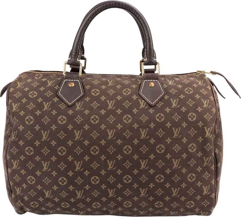 Louis Vuitton Monogram Mini Lin Canvas Speedy 30 Handbag