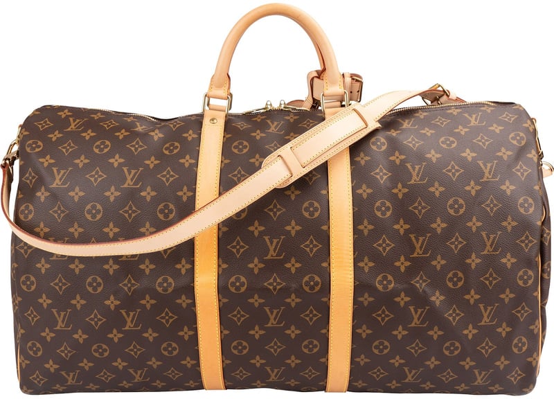 Louis Vuitton Monogram Canvas Keepall 60 Bandoulière Travel Bag